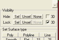 Image shows visibility panel in AC3D